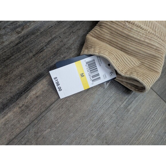 NWT LUCKY BRAND Women’s Tan Corduroy Sherpa Satin Lined Button Down Coat Medium - Picture 3 of 7